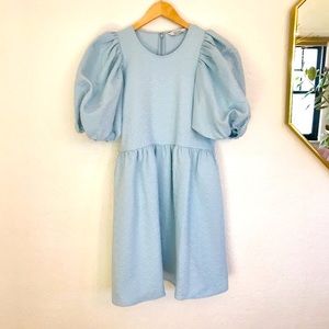 Los Angeles Altier & Other Stories Babydoll Puff Sleeve Tapestry Dress L